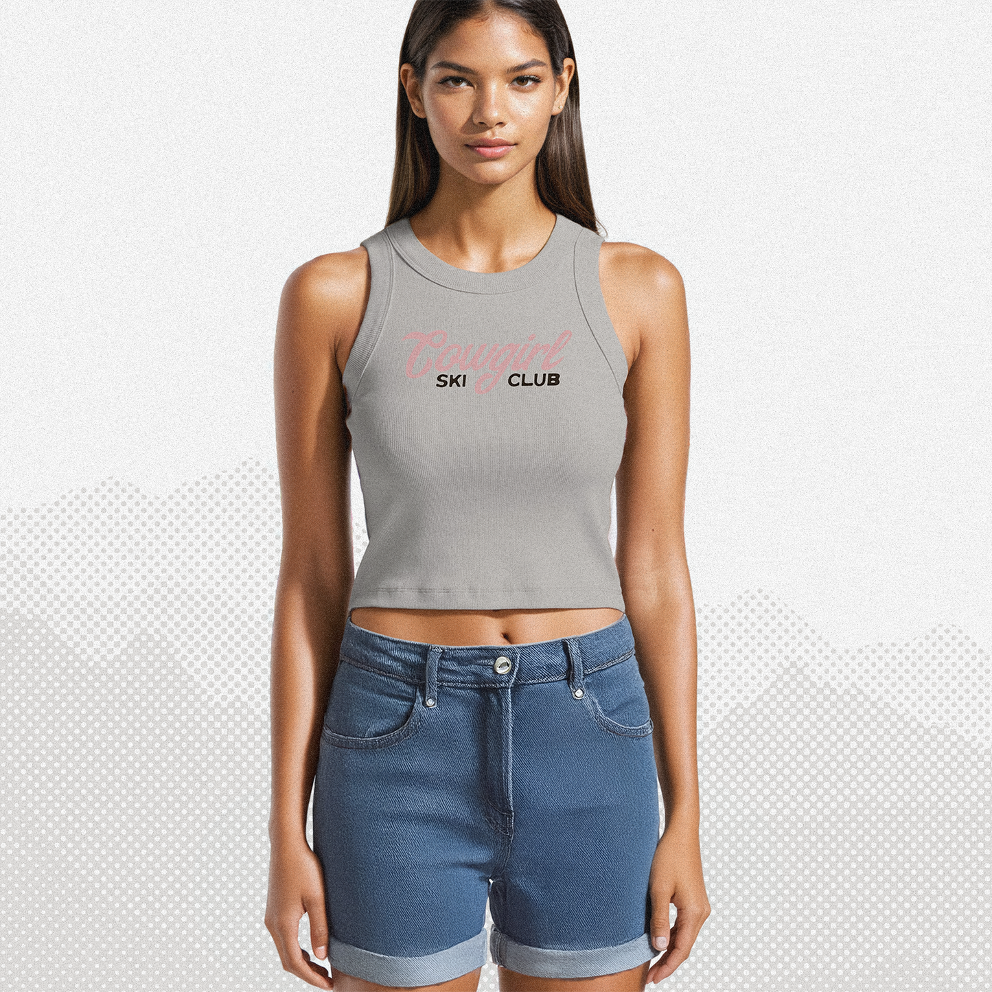 Cowgirl Ski Club Ribbed Tank