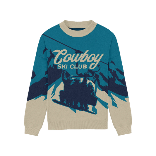 Cowboy Ski Lift Relaxed Knit Crewneck