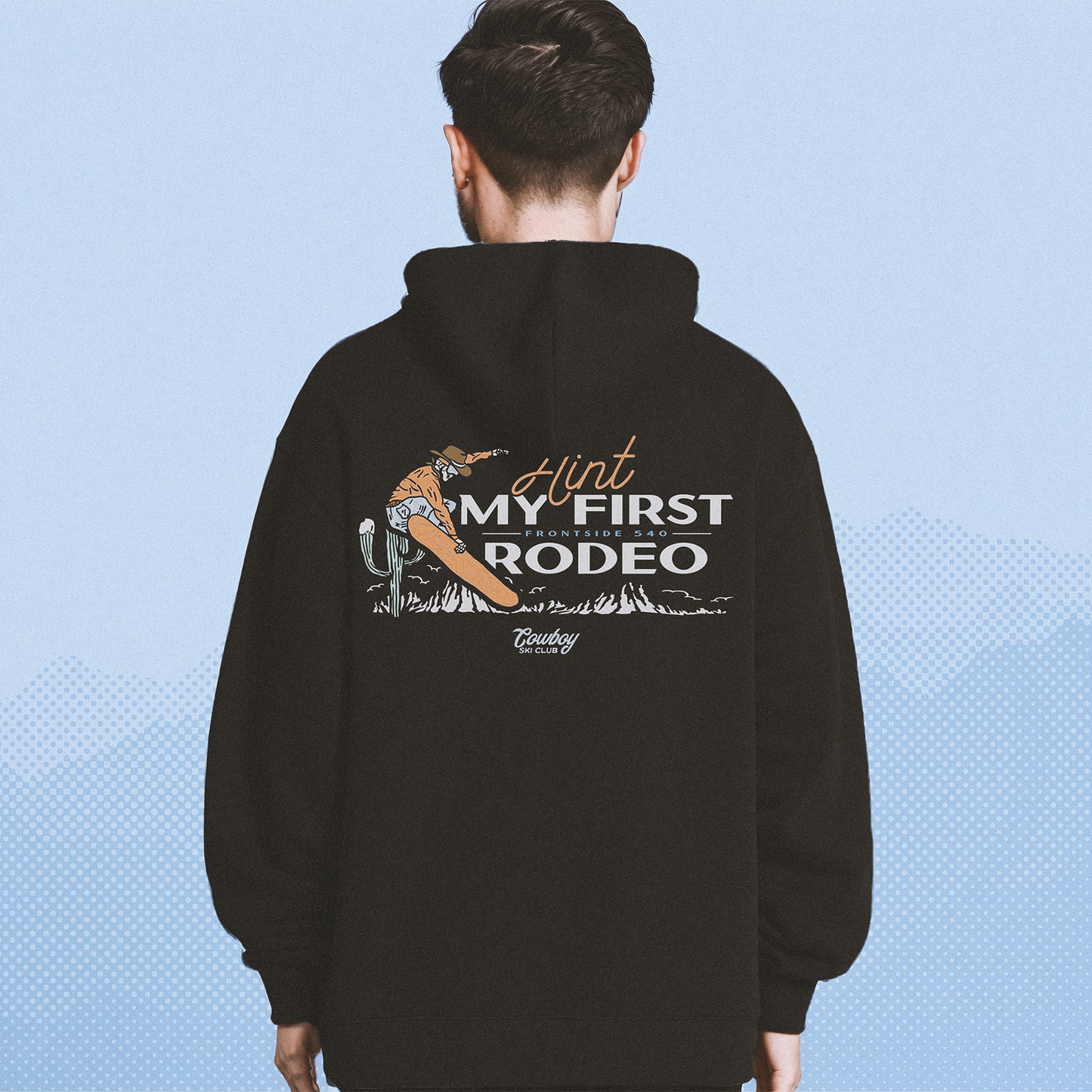 black vintage hoodie