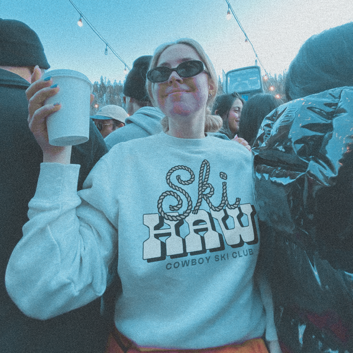 Ski Haw Vintage Premium Crewneck