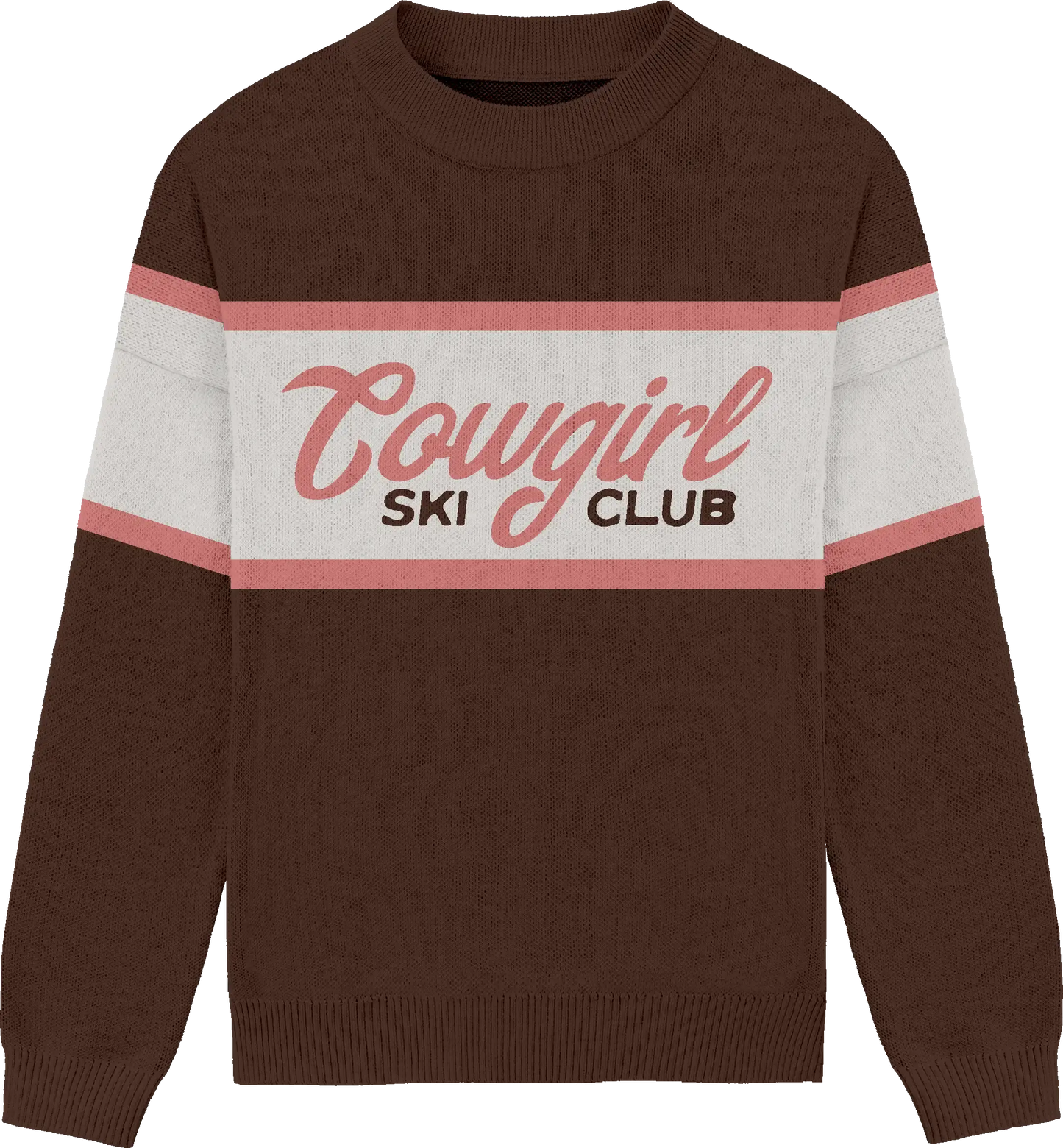 Cowgirl Alpine Stripe Relaxed Knit Crewneck