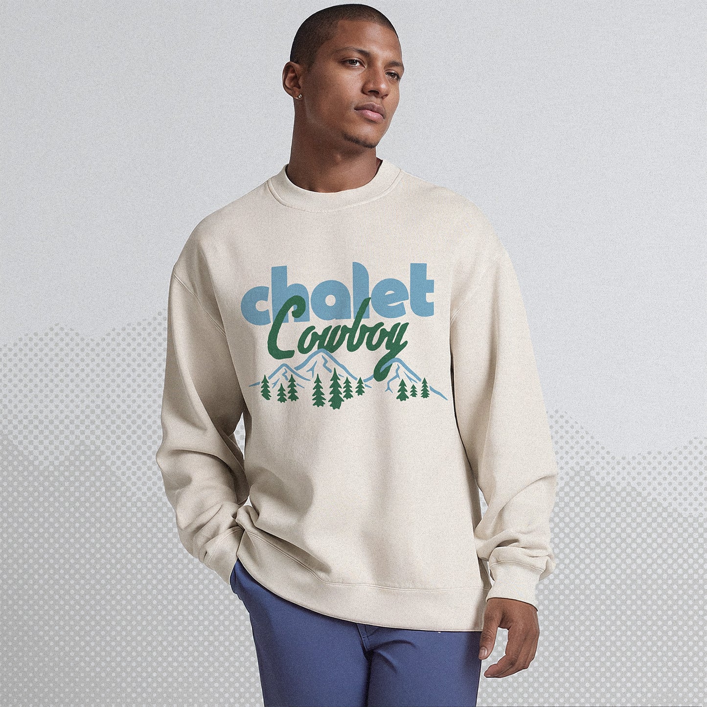 Chalet Cowboy Oversized Crew