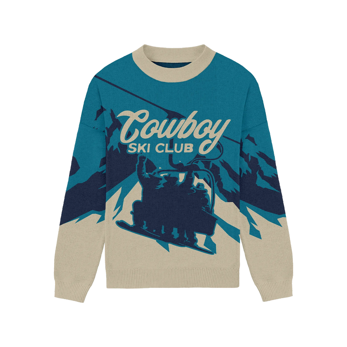 Cowboy Ski Lift Relaxed Knit Crewneck