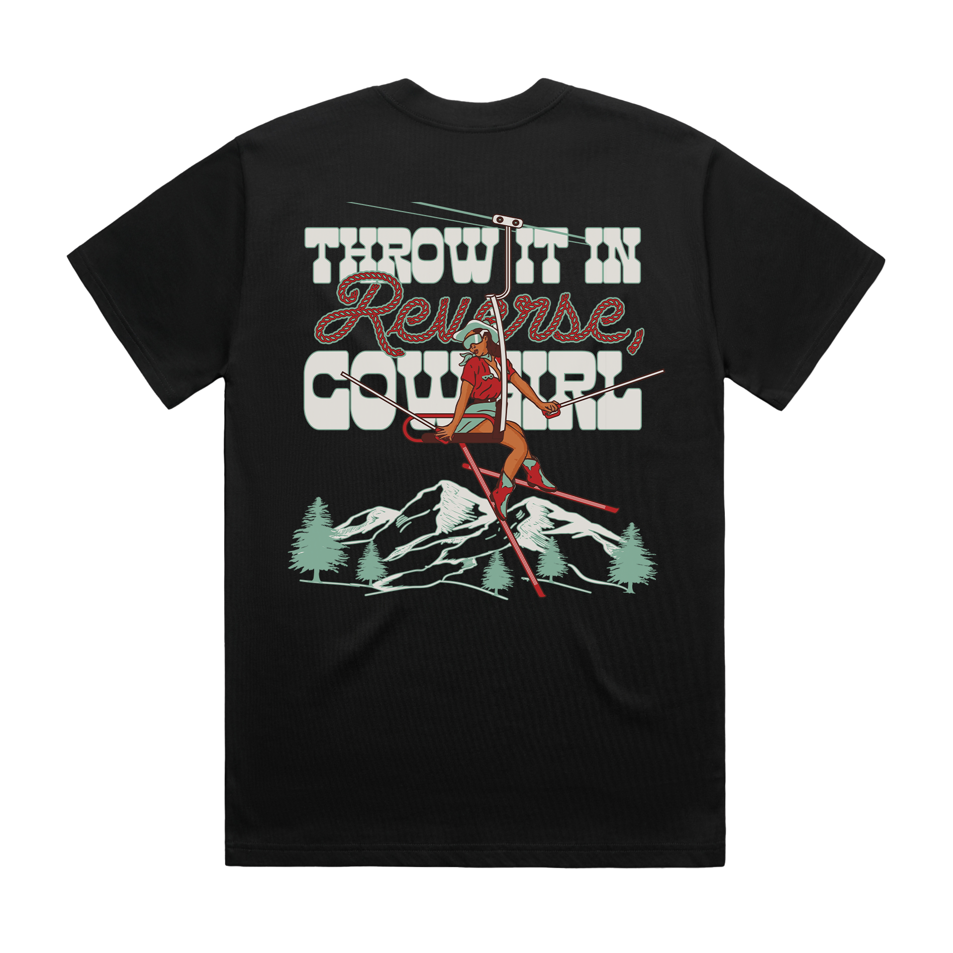 Reverse Oversized Tee – Cowboy Ski Club
