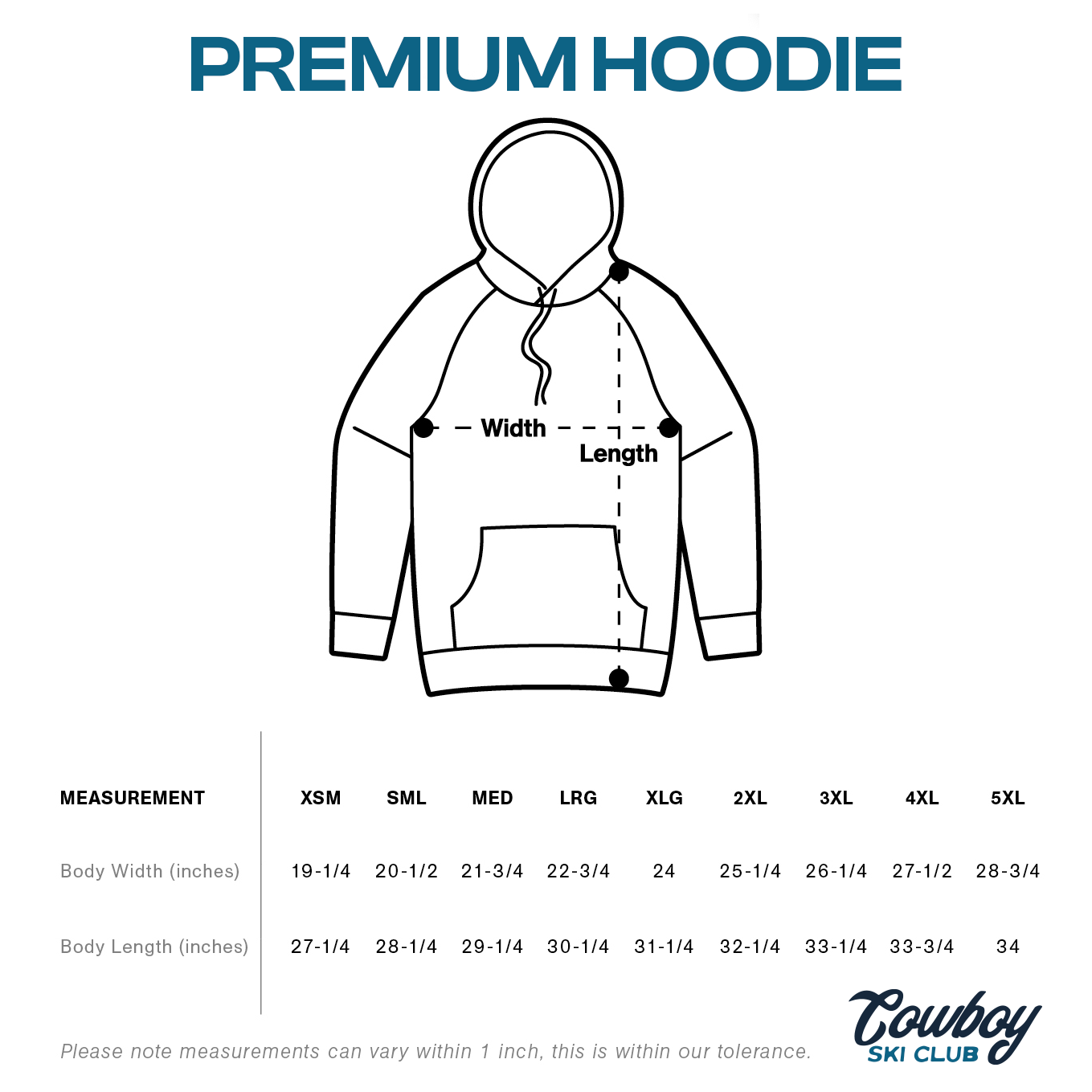 Ski Bum Premium Fleece Hoodie